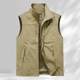 thumbnail image 2 of Daolelai Men's Casual Jacket 6 Pocket Workwear Sleeveless Casual Jacket Solid Color Fishing Vest, 2 of 3