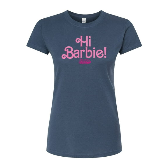Barbie The Movie - Hi Barbie - Juniors Fitted Graphic T-Shirt