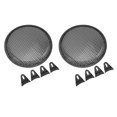 thumbnail image 2 of Cubierta para parrilla de altavoz de 2 uds., cubierta para parrilla de malla para subwoofer de hierro y Metal negro para coche RV de 8 pulgadas, 2 of 5