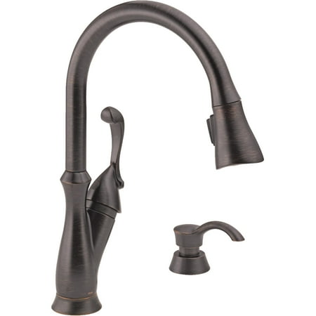 Delta Pull Down Kitchen Faucet delta arabella pull-down kitchen faucet with soap dispenser Delta Pull Down Kitchen Faucet delta arabella pull-down kitchen faucet with soap dispenser