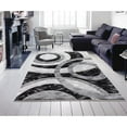 thumbnail image 2 of MDA Rug Imports Orelsi Collection Abstract Area Rug Grey/Black 8'1" x 10'5" Geometric,Abstract Stain Resistant 8' x 10' Indoor,Accent Living, 2 of 6