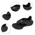 thumbnail image 4 of Rokment Cushioned Platform Flip Flops for Women Men EVA Thick Bottom Slip on Thongs with Back Strap Comfortable Orthopedic Arch Support Beach Pool Walking Sandals Black Size 5.5, 4 of 5