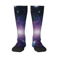 thumbnail image 1 of Fotbe Planets Stars And Galaxies1 Calcetas Divertidas Estampadas para Hombre y Mujer, Calcetas de Algodón hasta la Rodilla para Caminar, Correr, Enfermería y Embarazo, 1 of 6