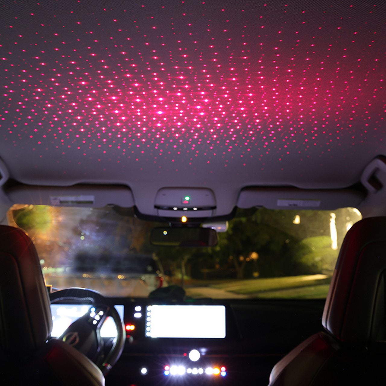 Monster 8" Red Starry Night LED Laser Light: USB-Powered Laser Accent