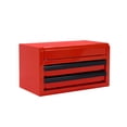 thumbnail image 2 of Hyper Tough Mini 10-inch 2-drawer Steel Toolbox, Red, 2 of 6
