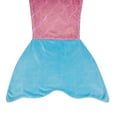 thumbnail image 3 of Kids Mermaid Tail Blanket for Girls Teens Fish Blankets Rainbow Mermaid Blankets Shinny Blue 19x51, 3 of 6
