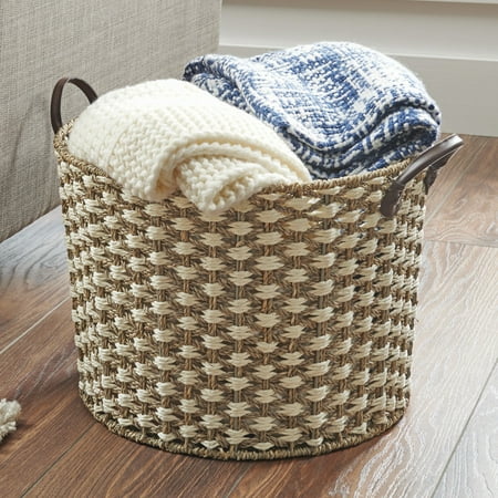 Better Homes Gardens Large Seagr Basket White Better Homes Gardens Large Seagr Basket White