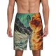 thumbnail image 1 of Balery Space Adventurer Cat Pantalones cortos de pijama de punto de algodón para hombre con cinturilla y bolsillos-XX-Large, 1 of 6