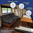 thumbnail image 5 of XYZCANDO Black American Flag Print RV Jackknife Sofa Slipcover, Machine Washable Stretchy Camper Sofa Bed Cover, Non-Slip Furniture Protector for Travel Trailer Interior, 5 of 7
