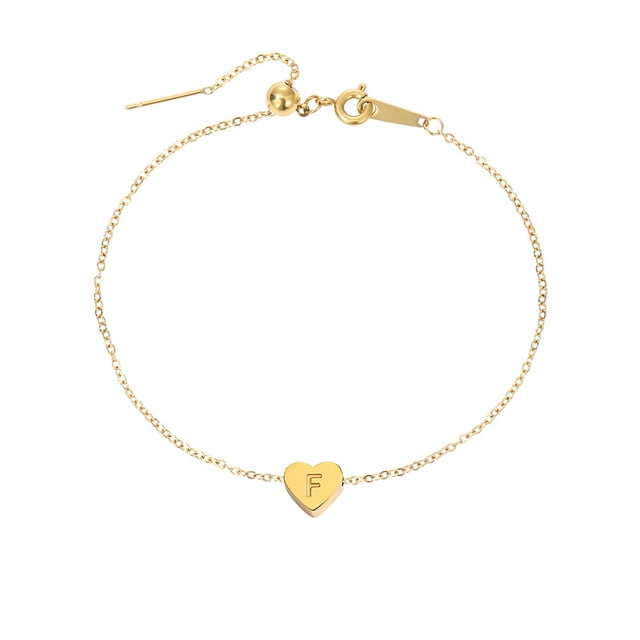 Hearth & Gear Heart Layer Anklet Female Letters Chain Gold Anklet For Women Initial 26 For Women Anklet Anklet Summer Jewelry Anklet For Women Matching Rings Matching Rings Dinosaur Anklets Men's