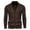 Coffee, variant on Odeerbi Cardigan for Men Knitted Sweater Trendy Long-Sleeved Sweater Cardigan Solid Color Lapel Jacket Blue