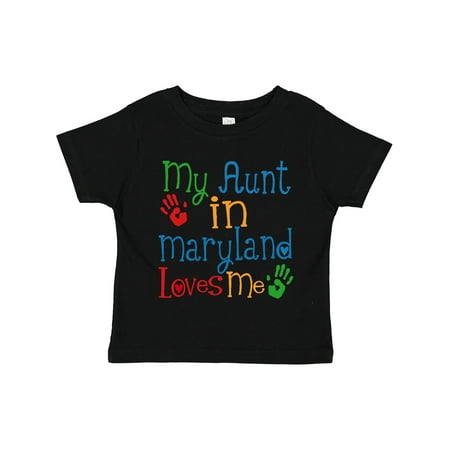 

Inktastic My Aunt in Maryland Loves Me Gift Toddler Boy or Toddler Girl T-Shirt