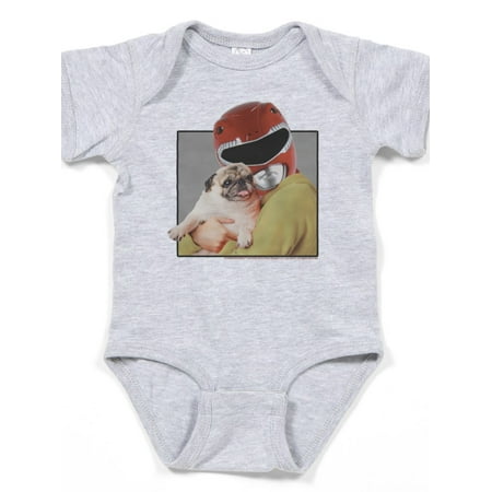 

CafePress - Power Rangers Red Ranger Cuddling A - Cute Infant Bodysuit Baby Romper