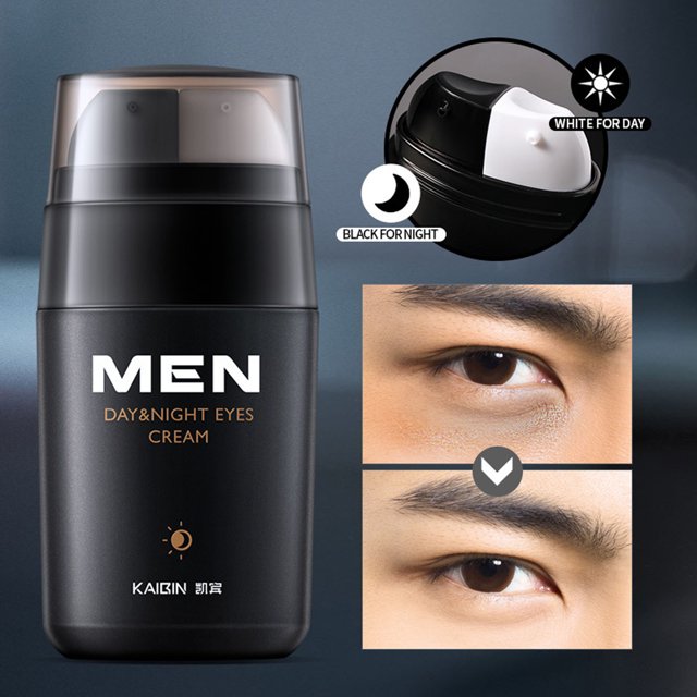 Fiudx Set de Crema para Ojos para Hombre, Reafirmante E Hidratante, Difumina Líneas de Expresión y Ojeras, Uso Diurno y Nocturno, Cuidado Suave, 20 G, Cuidado de La Piel Masculina, Translúcido y Suav