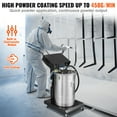 thumbnail image 4 of VEVOR Powder Coating System, 40 W 100KV Electrostatic Output Powder Coating Kit with 50L Powder Hopper, 450g Per Minute Powder Coating Machine with Spray Gun and Trolley Base, 4 of 9