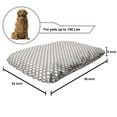 thumbnail image 2 of Abstract Pet Bed, Repetitive Modernized Floral Like Elements Pattern on Plain Backdrop, Resistant Pad for Dogs and Cats Cushion with Removable Cover, 24" x 39", White Dark Warm Taupe, by Ambesonne, 2 of 4