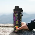 thumbnail image 7 of Lsque Neon Bar Drinks Pattern Water Bottle,18oz Sports Insulated Kettle for Cycling Gym Basketball Outdoor, Suitable as a Present, 7 of 7