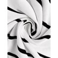thumbnail image 6 of Womens White Striped Bodycon Dress Short Sleeve Round Neck Midi, 6 of 6