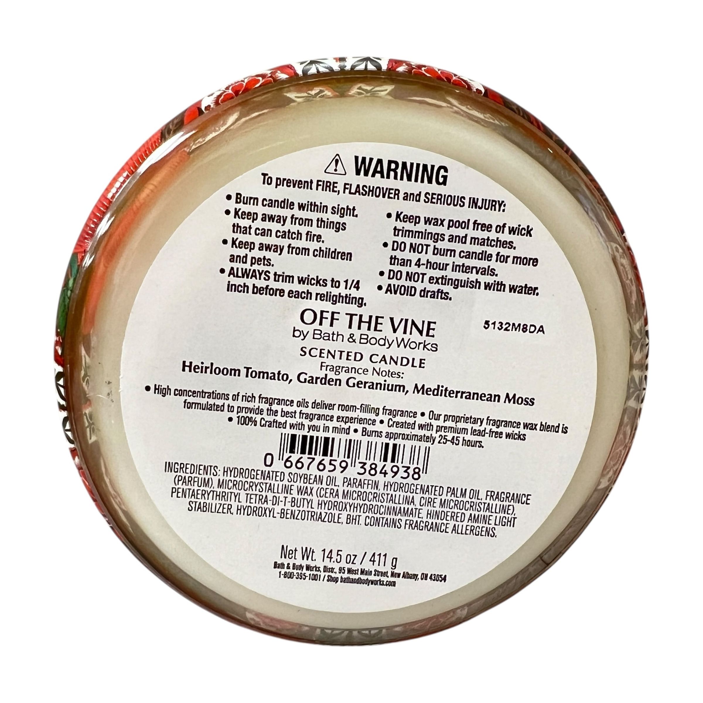 Bath & Body Works Marshmallow Fireside Scented 3 Wick Candle 14.5 oz