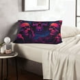 thumbnail image 6 of Balery Purple-Red Skull Bedding Queen Pillow Cases - Envelope Closure - Soft Brushed Microfiber Fabric - Shrinkage and Fade Resistant Pillow Cases-20"x30", 6 of 6