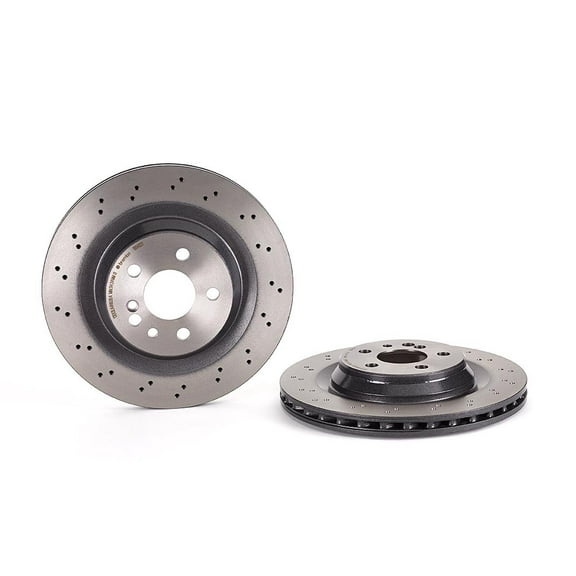 Brembo 09.B842.21 UV Coated vented drilled Rear Brake Rotor MERCEDES-BENZ OE# A2204230912