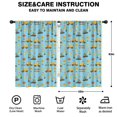 thumbnail image 2 of Blackout Kids Curtains,Excavator and Road Barrier Blue Pattern Children's Insulated Curtains Set Of 2,Bedroom Essentials,Toddler Room Decor 42"x63", 2 of 5
