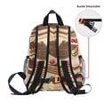 thumbnail image 5 of FORMRS Kids School Backpack with Front Zippered Pocket 12" Student Travel Daypack, Brown Cakes, 5 of 6