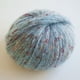 thumbnail image 1 of Zhuge Hilo de lana ligera para manualidades, 1 rollo, 131 yardas/50 g, mezcla súper suave y esponjosa para tejer y hacer crochet, gorros y chales multicolores, azul claro, 1 of 4