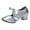 Silver, variant on Womens Latin Dance Shoes Lace up Breathable Summer Ballet Sandals Beginner Practice Shoes