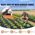 thumbnail image 3 of KFFKFF Weed Barrier 5x250ft Landscape Fabric 5oz Heavy Duty Geotextile Fabric Woven PP Weed Control Mat for Underlayment High Permeability Good for Flower Bed, Garden Barrier Cloth Blocker, Black, 3 of 10