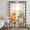 Vibrant Orange, Sage Green, Yellow, Black, White, variant on Pumpkins Fall Sheer Curtains 96 Inch Length 2 Panels Set, Thanksgiving Berry Sunflower Checkered Voile Window Treatment Semi Sheer Long Curtains Drapes for Bedroom/Living Room/Kitchen 52"x96"x2