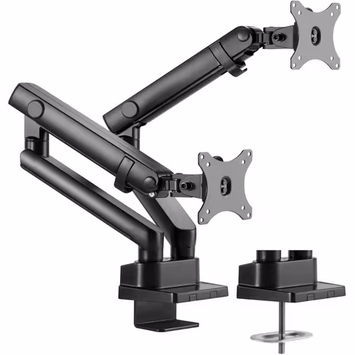 Amer Mounting Arm for Curved Screen Display, Flat Panel Display - Matte Black - 2 Display(s) Supported - 32" Screen Support