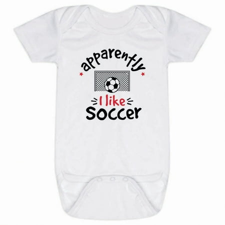 

Soccer Baby & Infant One Piece | Apparently I like Soccer | Bodysuit Newborn