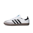 thumbnail image 2 of Zapatillas de skate adidas Samba OG de piel suave para hombre y mujer, estilo poni, estilo casual, planas, para exteriores, color blanco y negro, 2 of 4