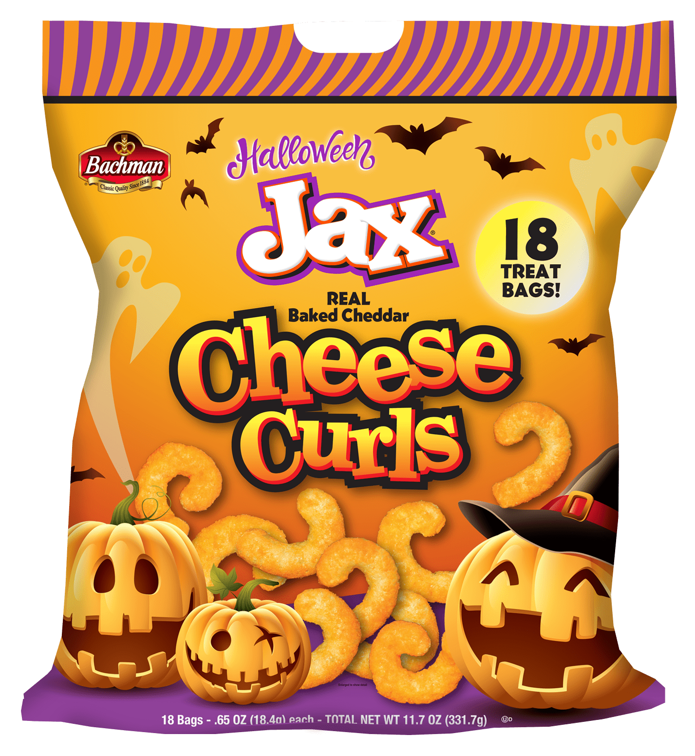 Bachman Jax Halloween Snack Pack Bags Two Bags of 18 Individual