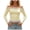Yellow, variant on GEWSEY Women's Lace Off The Shoulder Crop Tops Y2k Goth Cinched Waist Long Sleeve Cropped T Shirts Going Out Outfits (Black, S)