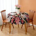 thumbnail image 3 of Round Tablecloth flower 60x60 Inch Round Spring Summer Table Cover for Party Picnic Dinner, 3 of 5