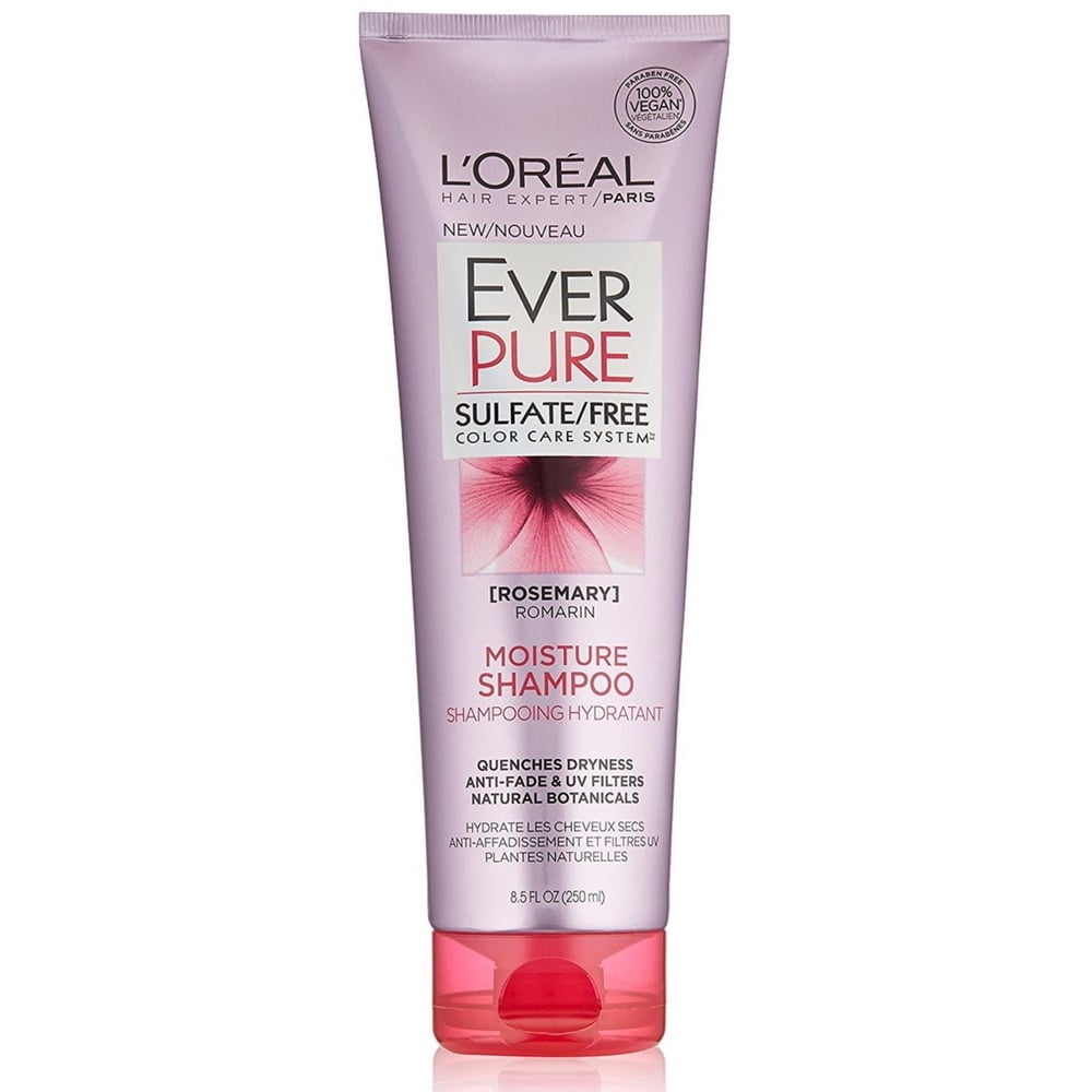 L'Oreal Paris Hair Care Ever Pure Moisture Shampoo, Rosemary 8.5 oz