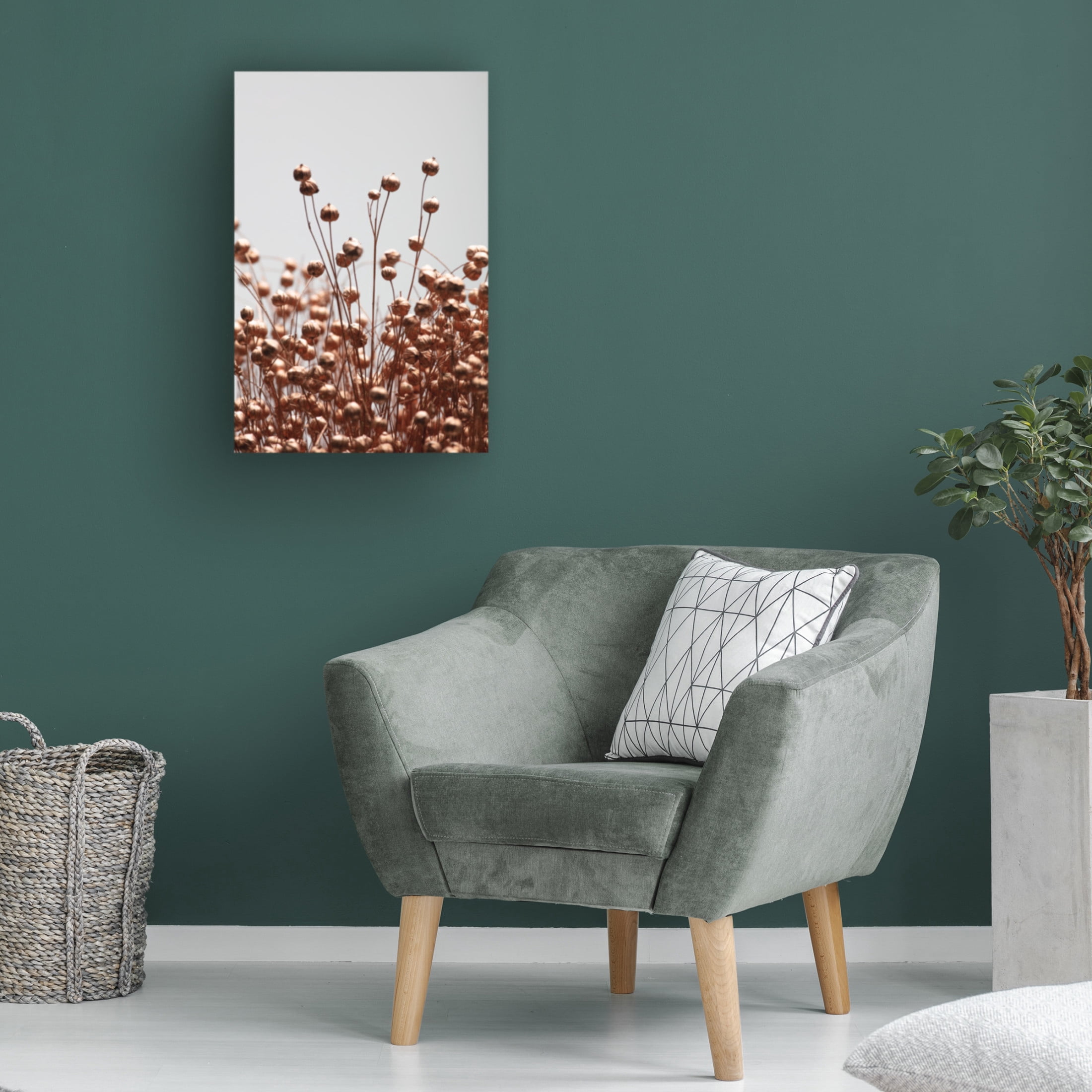Trademark Fine Art Pictufy Studio Dried Grass Copper 02 Canvas Wall Art