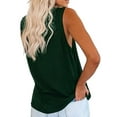 thumbnail image 2 of Women's Tank Tops for Casual Sleeveless Crew Neck Solid T-Shirts Summer Tops, 2 of 5
