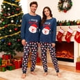 thumbnail image 2 of Couple Christmas Pajamas Adults Santa Christmas Long Sleepwear Matching Christmas Pyjamas for Men Women, 2 of 5