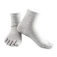 thumbnail image 1 of Calcetines de algodón Sunnimix de cinco dedos Deportivos grises, 1 of 6
