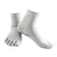 thumbnail image 1 of Calcetines de algodón Sunnimix de cinco dedos Deportivos grises, 1 of 6