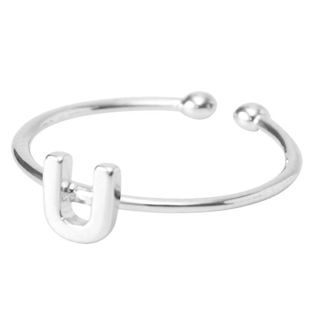 Anillo de la letra Anillo del alfabeto Anillo del nombre Anillo inicial personalizado Anillo Love One Wmkox8yii fajkfhkj1520