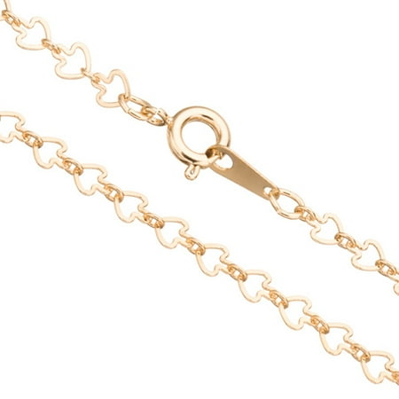Gold Arrow Link Chain Necklace With Springring Clasp 18Inch 14K Gold Finished Brass 4mm Chain Width Sold per pkg of 1pcs