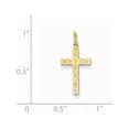 thumbnail image 3 of Designer 14K Yellow Gold Laser Designed Cross Charm (Length=21) (Width=11) Made In United States -Jewelry By Sweet Pea Creations, 3 of 3