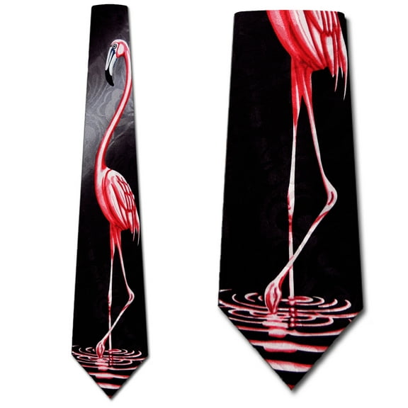 Flamingo Necktie Mens Tie by Steven Harris