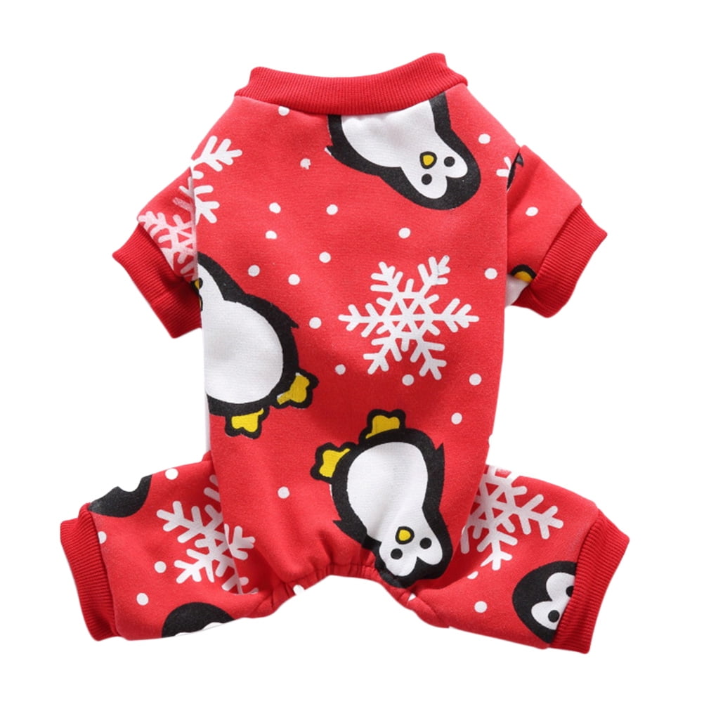 Christmas Four Feet Pet Pajamas Warm Clothes Pet Supplies for Puppy Dog