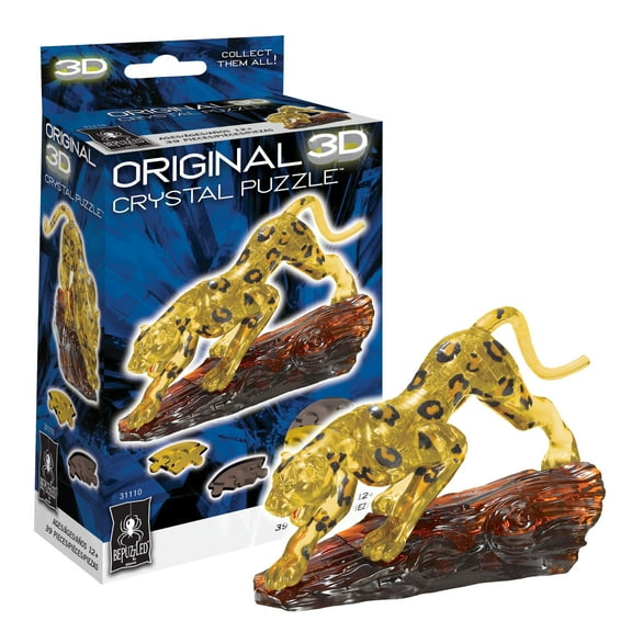 Panther Original 3D Crystal Puzzle from BePuzzled, Ages 12 and Up