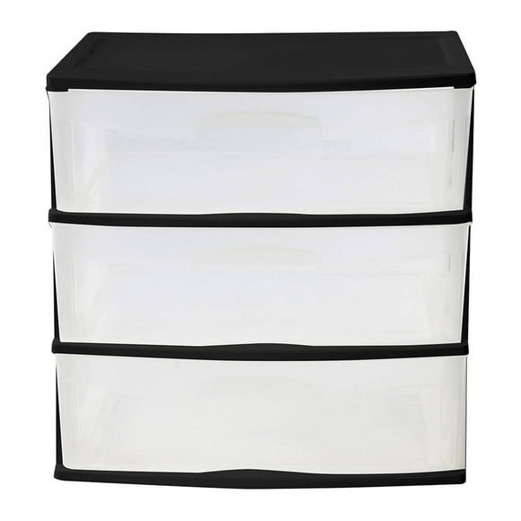 Cajonera Italhome Rino 3 Niveles Negro